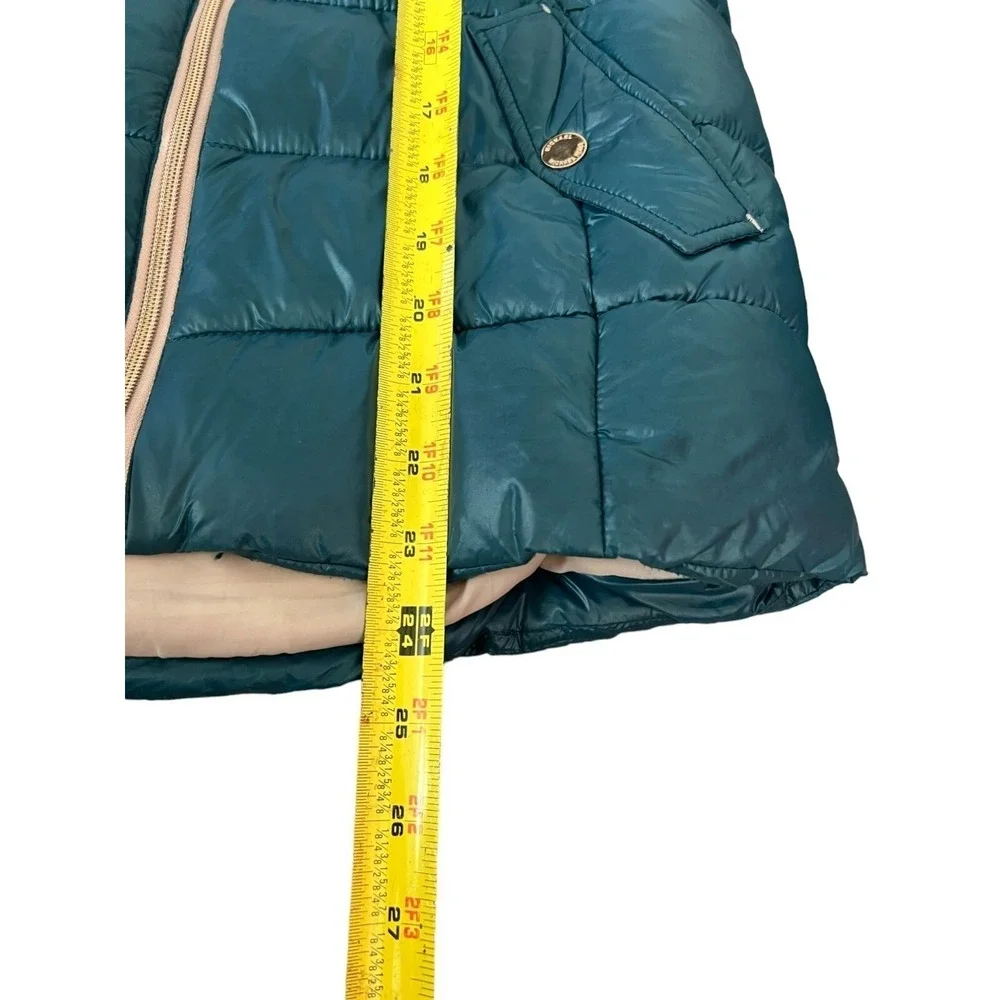 Michael Michael Kors‎ Hybrid Puffer Jacket Girls 14  Good Thumbhole Knit Sleeve